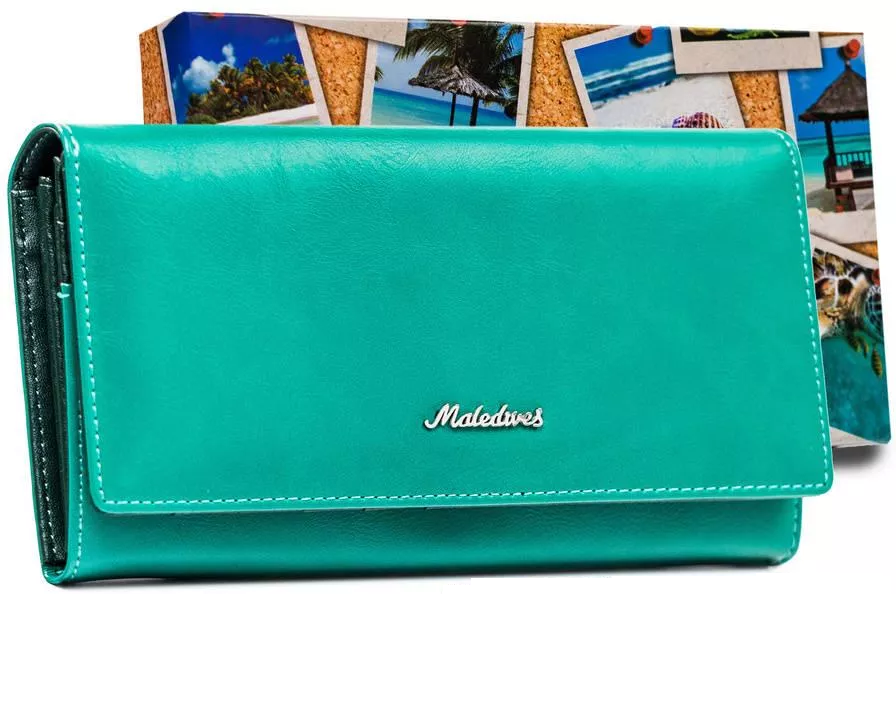 Гаманець жіночий MALEDIVES M-P24-20-TURQUOISE Гаманець жіночий MALEDIVES M-P24-20-TURQUOISE