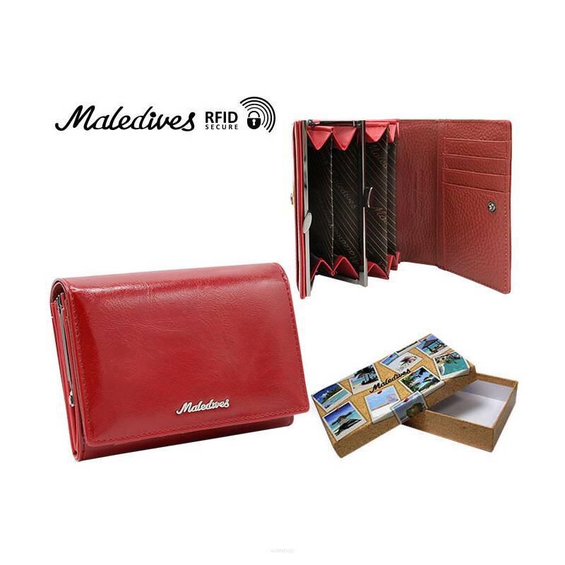 Гаманець жіночий MALEDIVES M-P30-20-RED Гаманець жіночий MALEDIVES M-P30-20-RED