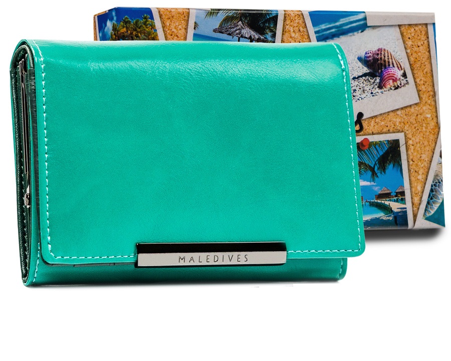 Гаманець жіночий MALEDIVES M-P30-21-TURQUOISE Гаманець жіночий MALEDIVES M-P30-21-TURQUOISE