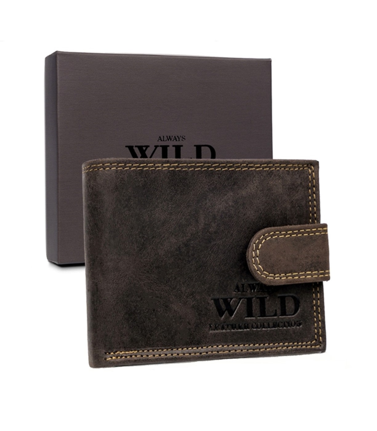 Гаманець чоловічий Always Wild N0035L-P-CHM-BROWN
