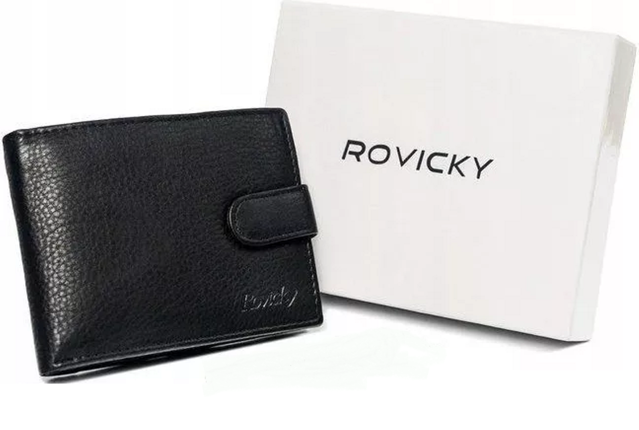 Гаманець чоловічий Rovicky N8824L-PZ-CCR-BLACK