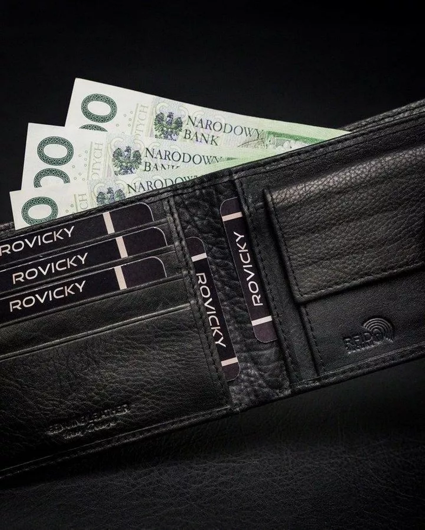 Гаманець чоловічий Rovicky N8824L-PZ-CCR-BLACK Гаманець чоловічий Rovicky N8824L-PZ-CCR-BLACK