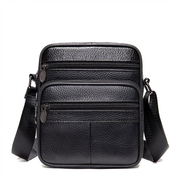 Сумка шкіряна DNK Leather dnk-14992 чорна