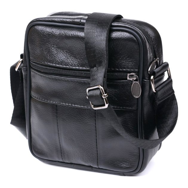 Сумка шкіряна DNK Leather dnk-20370 чорна Сумка шкіряна DNK Leather dnk-20370 чорна