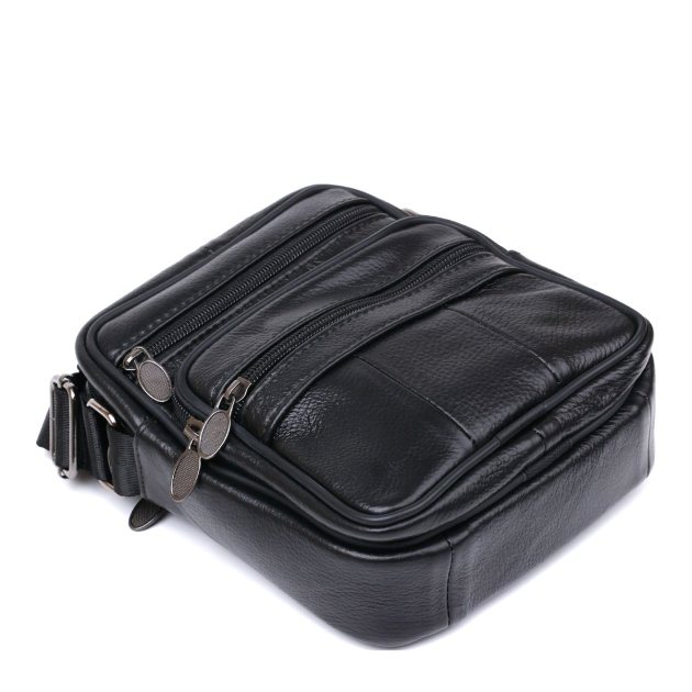Сумка шкіряна DNK Leather dnk-20370 чорна Сумка шкіряна DNK Leather dnk-20370 чорна
