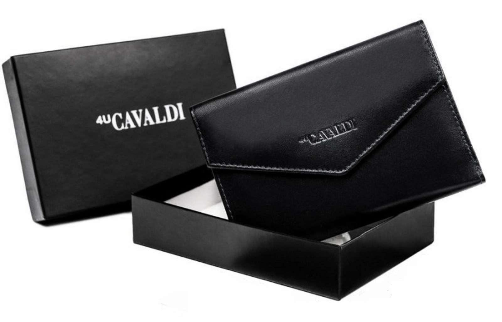 Шкіряний жіночий гаманець Cavaldi RD-20-GCL-BLACK