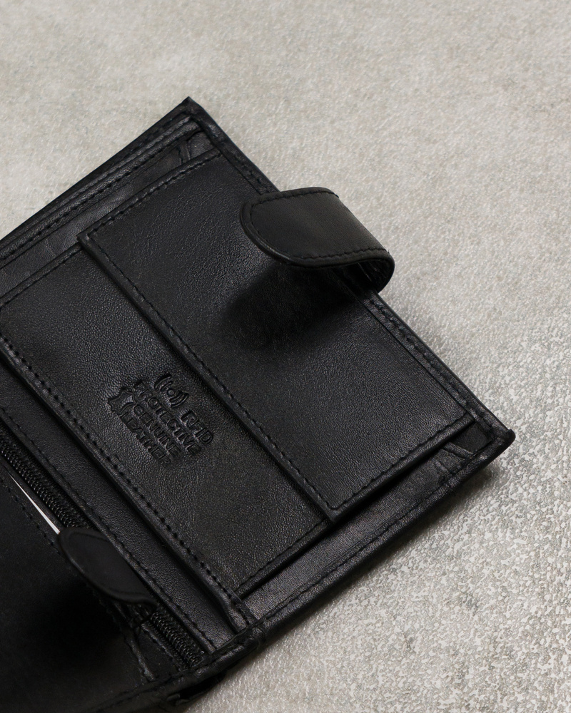 Гаманець шкіряний чоловічий Always Wild N4L-P-SCR-Black RFID-захист Гаманець шкіряний чоловічий Always Wild N4L-P-SCR-Black RFID-захист