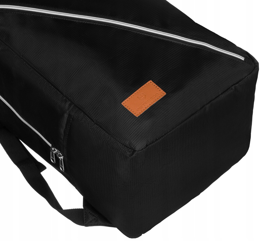 Дорожній наплічник для ручної поклажі 40 x 20 x 25 PETERSON PTN-BPP-08-BLACK-SILVER Дорожній наплічник для ручної поклажі 40 x 20 x 25 PETERSON PTN-BPP-08-BLACK-SILVER