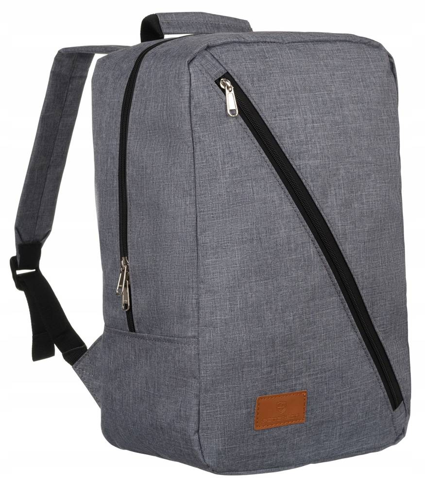 Дорожній наплічник для ручної поклажі 40 x 20 x 25 PETERSON PTN-BPP-08-GREY-BLACK