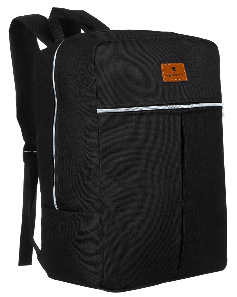 Дорожній наплічник для ручної поклажі 40 x 20 x 25 PETERSON PTN-GBP-10-BLACK-SILVER