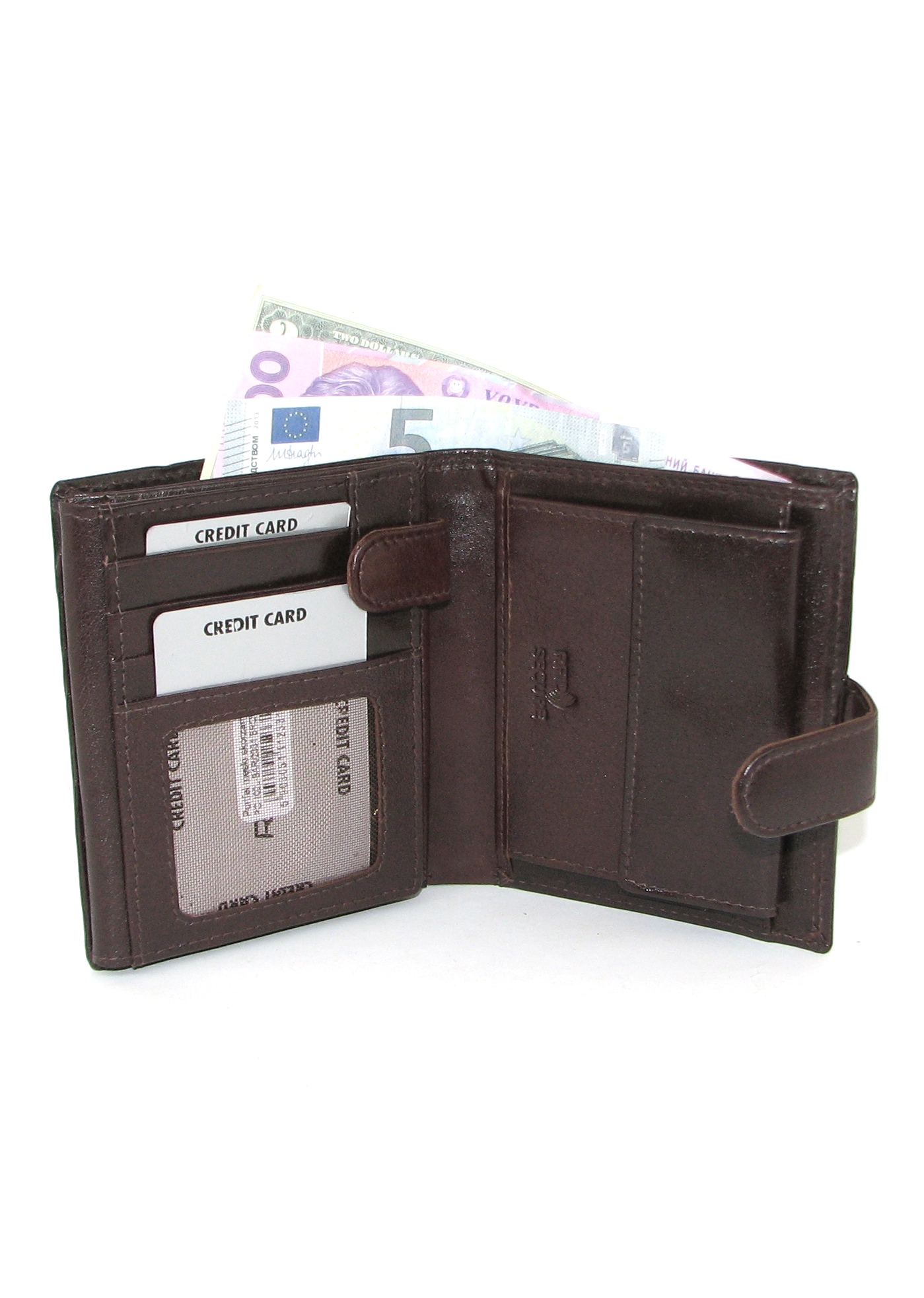 Гаманець чоловічий Rovicky PC-102L-BAR-BROWN Гаманець чоловічий Rovicky PC-102L-BAR-BROWN