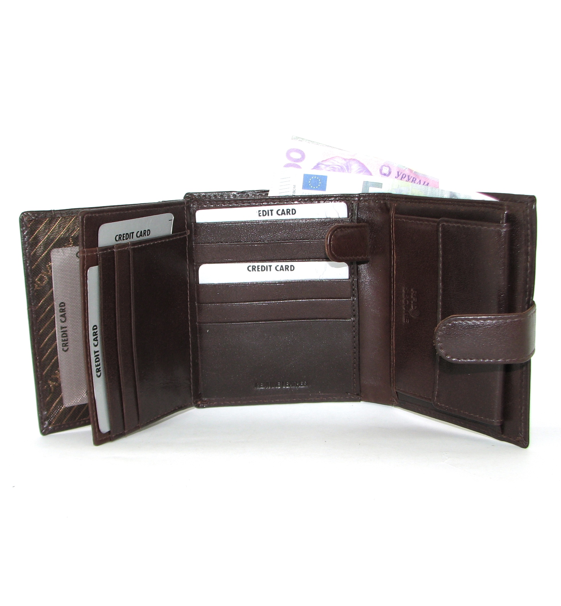 Гаманець чоловічий Rovicky PC-102L-BAR-BROWN Гаманець чоловічий Rovicky PC-102L-BAR-BROWN