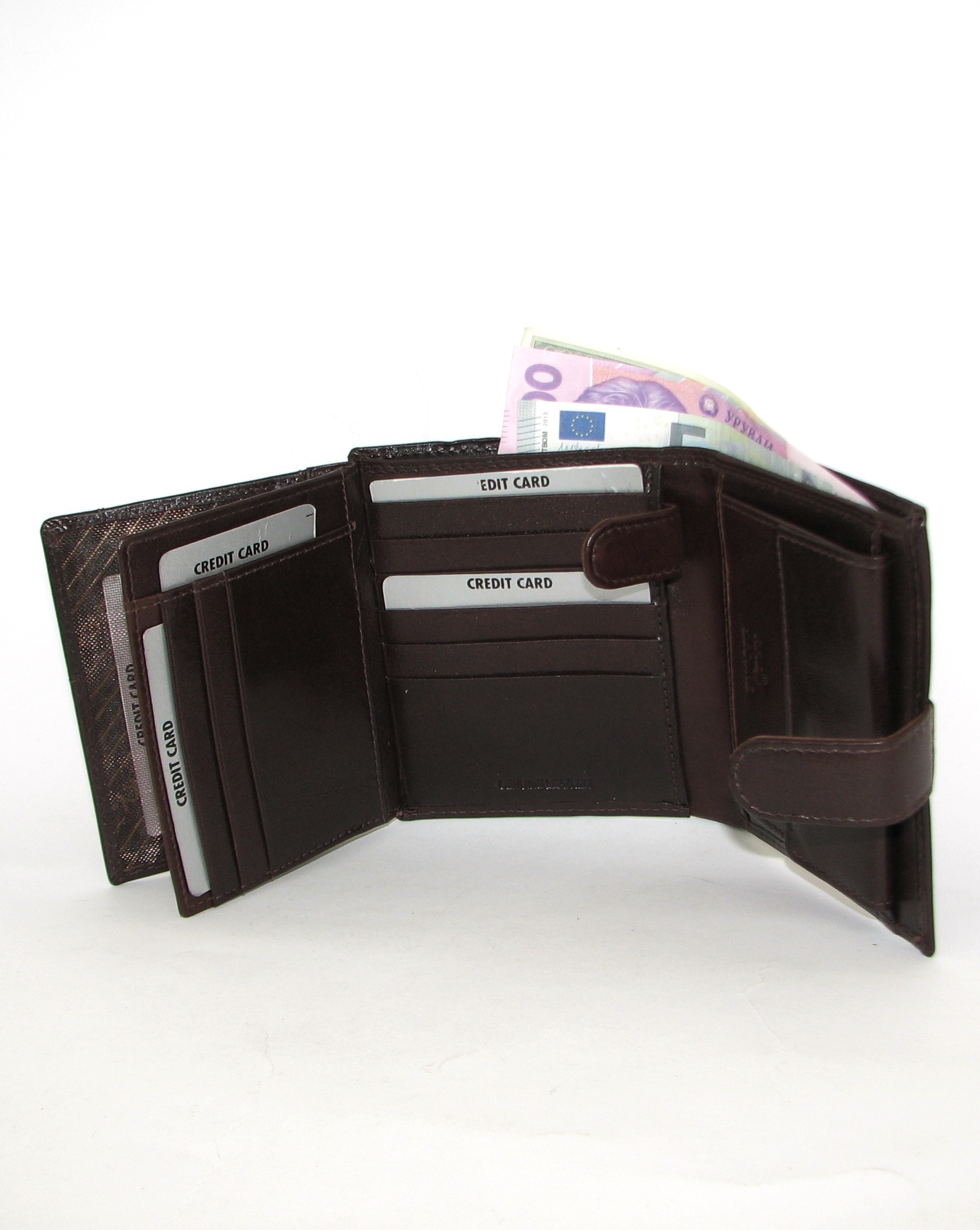 Гаманець чоловічий Rovicky PC-102L-BAR-BROWN Гаманець чоловічий Rovicky PC-102L-BAR-BROWN
