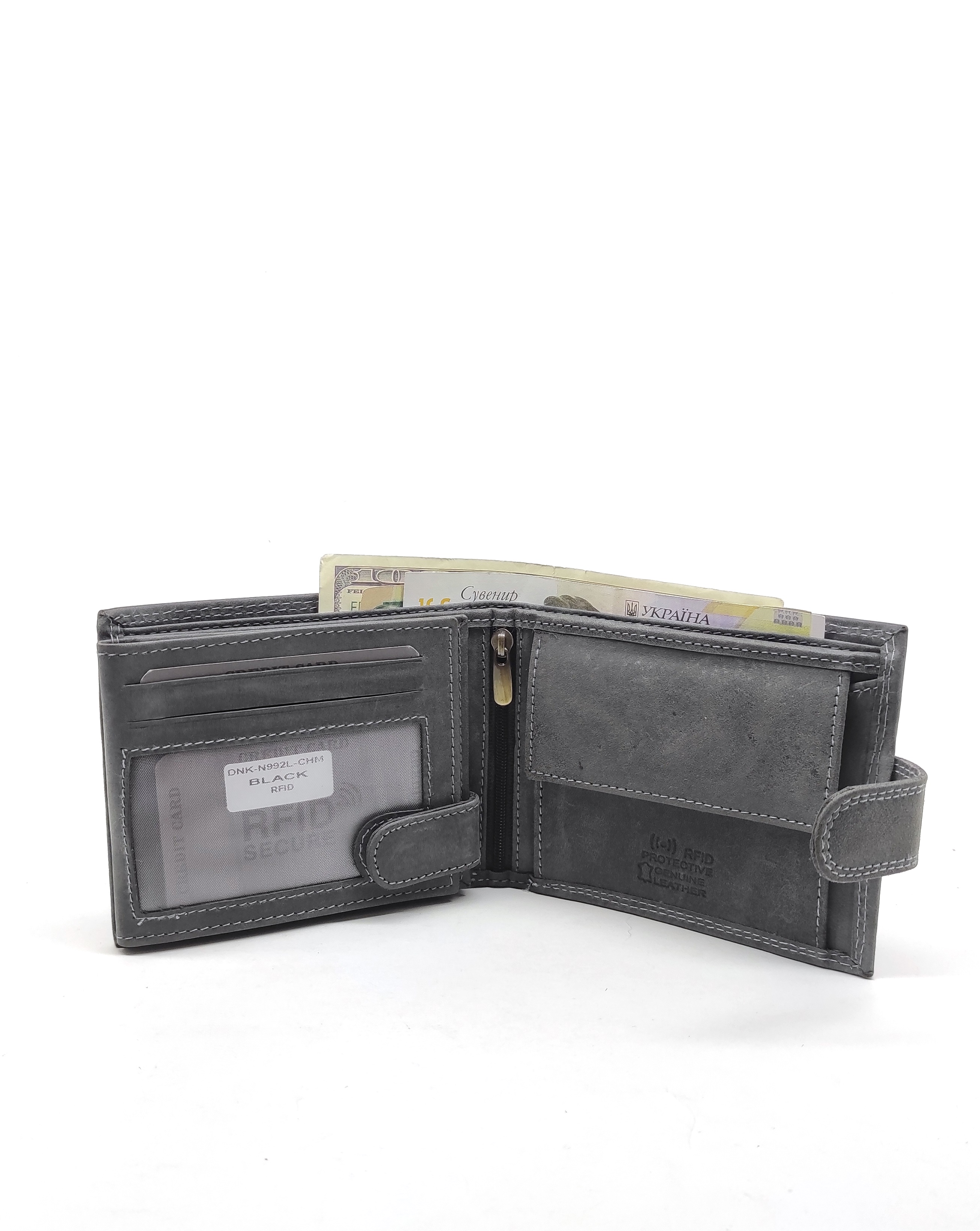 Гаманець чоловічий DNK Leather DNK-N992L-CHM-BLACK Гаманець чоловічий DNK Leather DNK-N992L-CHM-BLACK
