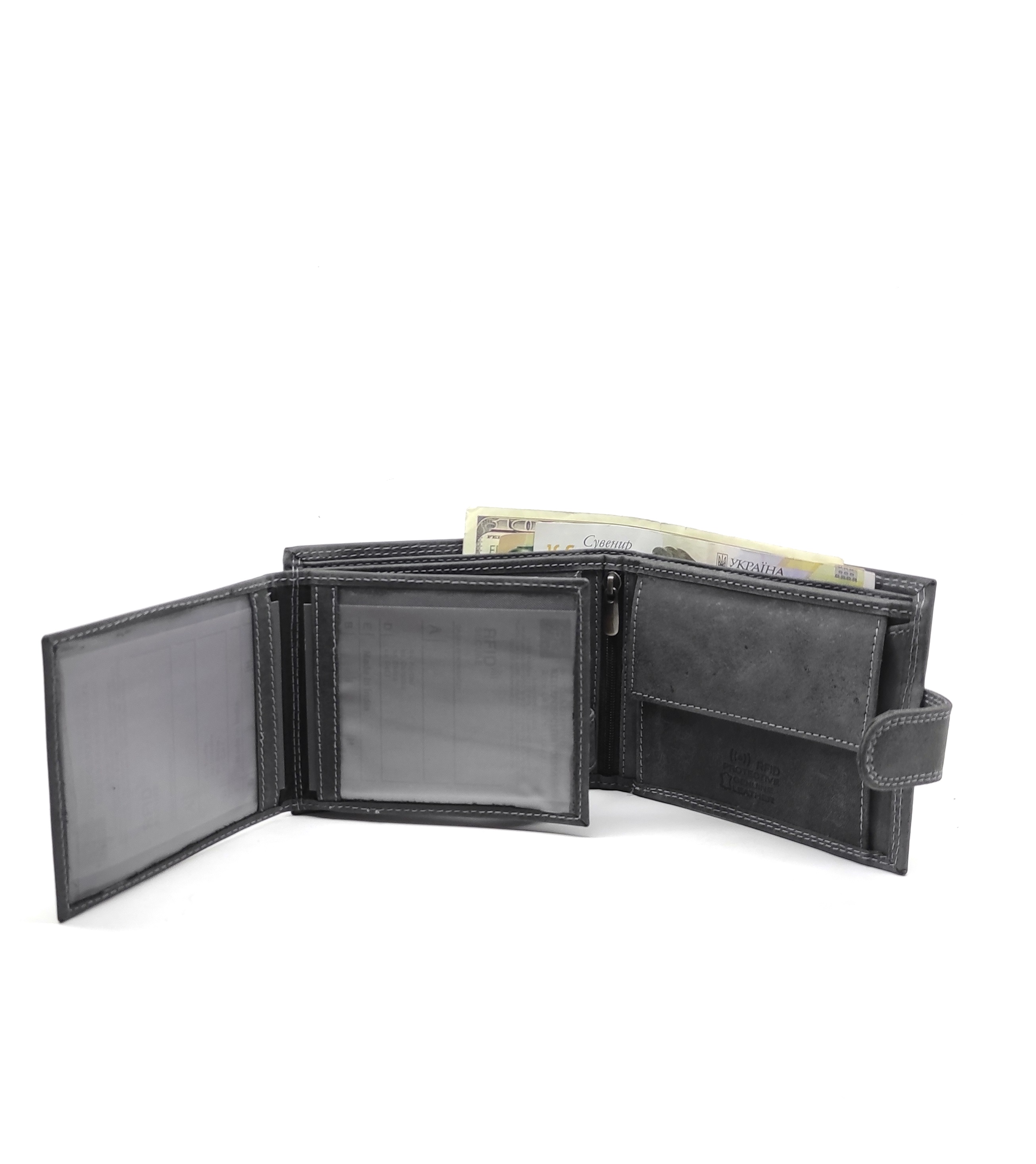 Гаманець чоловічий DNK Leather DNK-N992L-CHM-BLACK Гаманець чоловічий DNK Leather DNK-N992L-CHM-BLACK