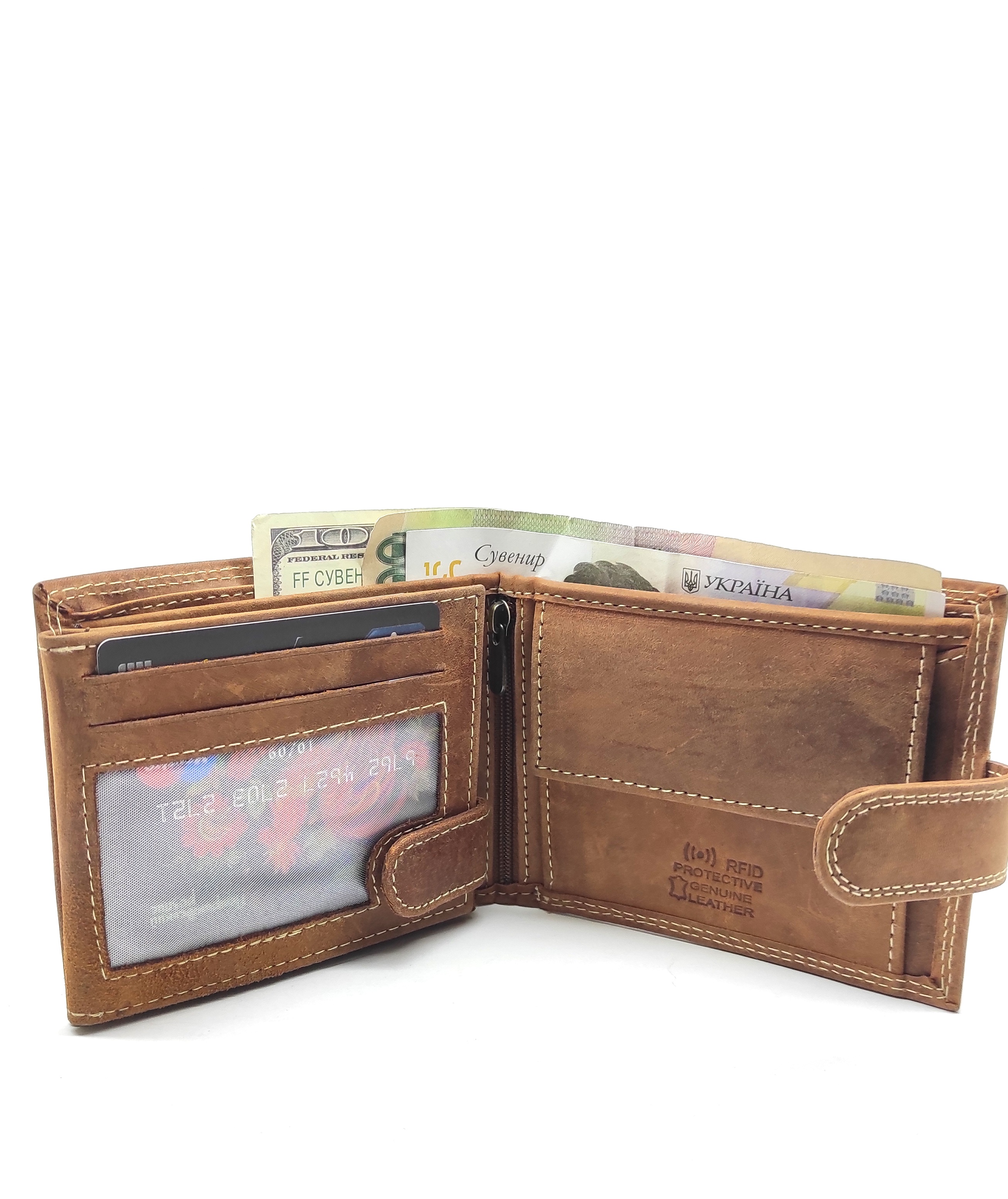 Гаманець чоловічий DNK Leather DNK-N992L-CHM-COGNAC Гаманець чоловічий DNK Leather DNK-N992L-CHM-COGNAC