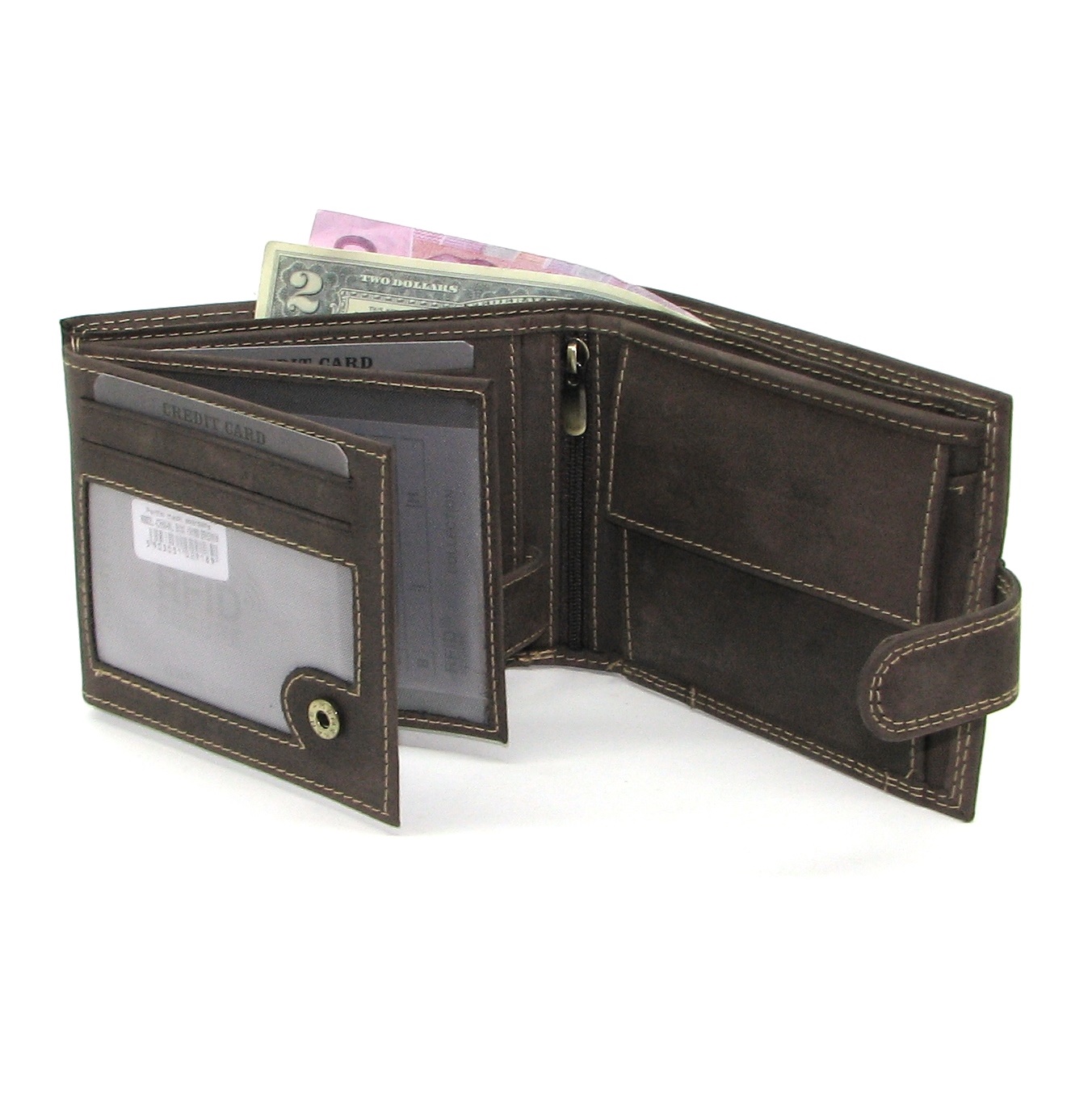 Гаманець чоловічий DNK Leather N992L-P-CHM коричневий Гаманець чоловічий DNK Leather N992L-P-CHM коричневий