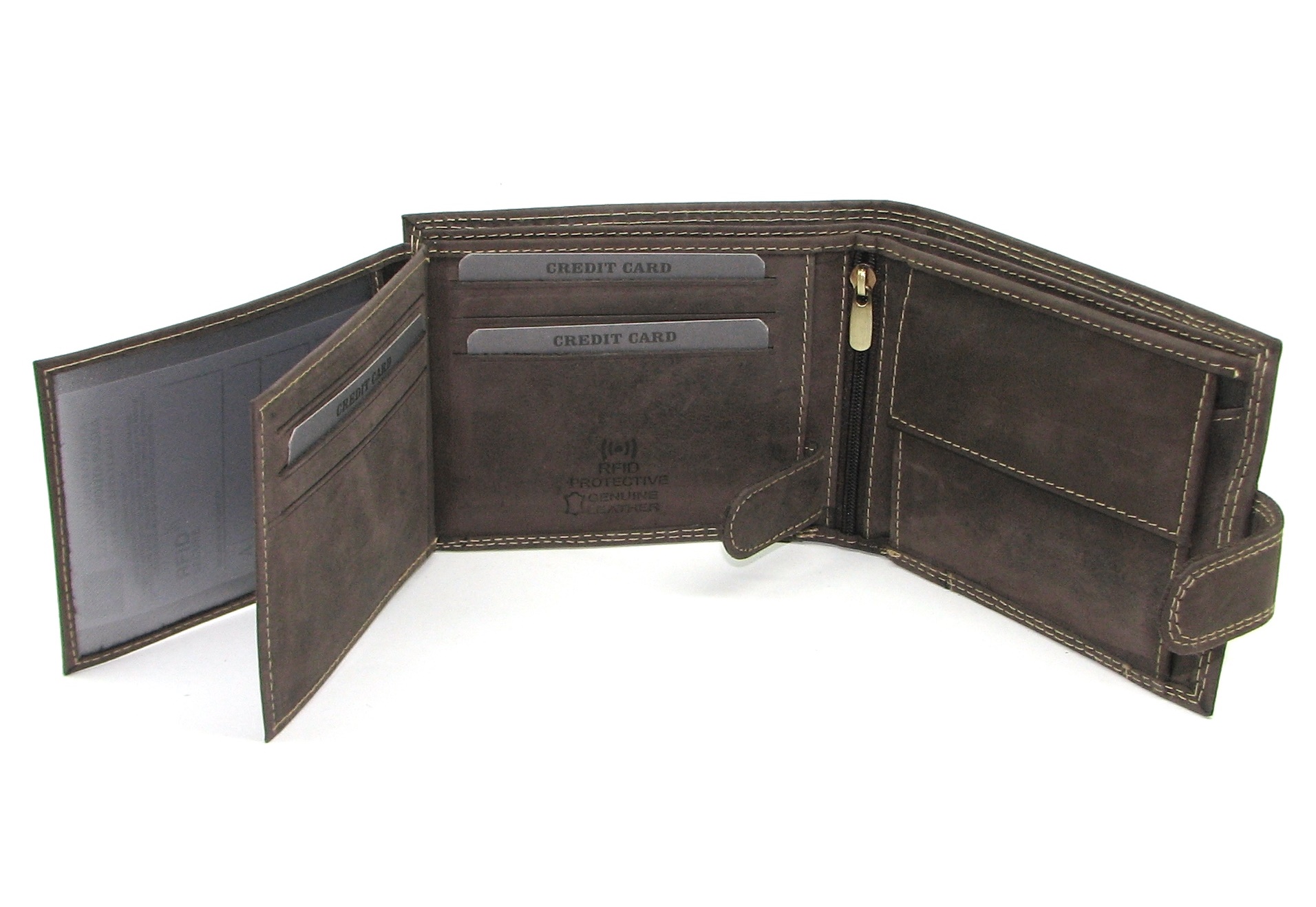 Гаманець чоловічий DNK Leather N992L-P-CHM коричневий Гаманець чоловічий DNK Leather N992L-P-CHM коричневий