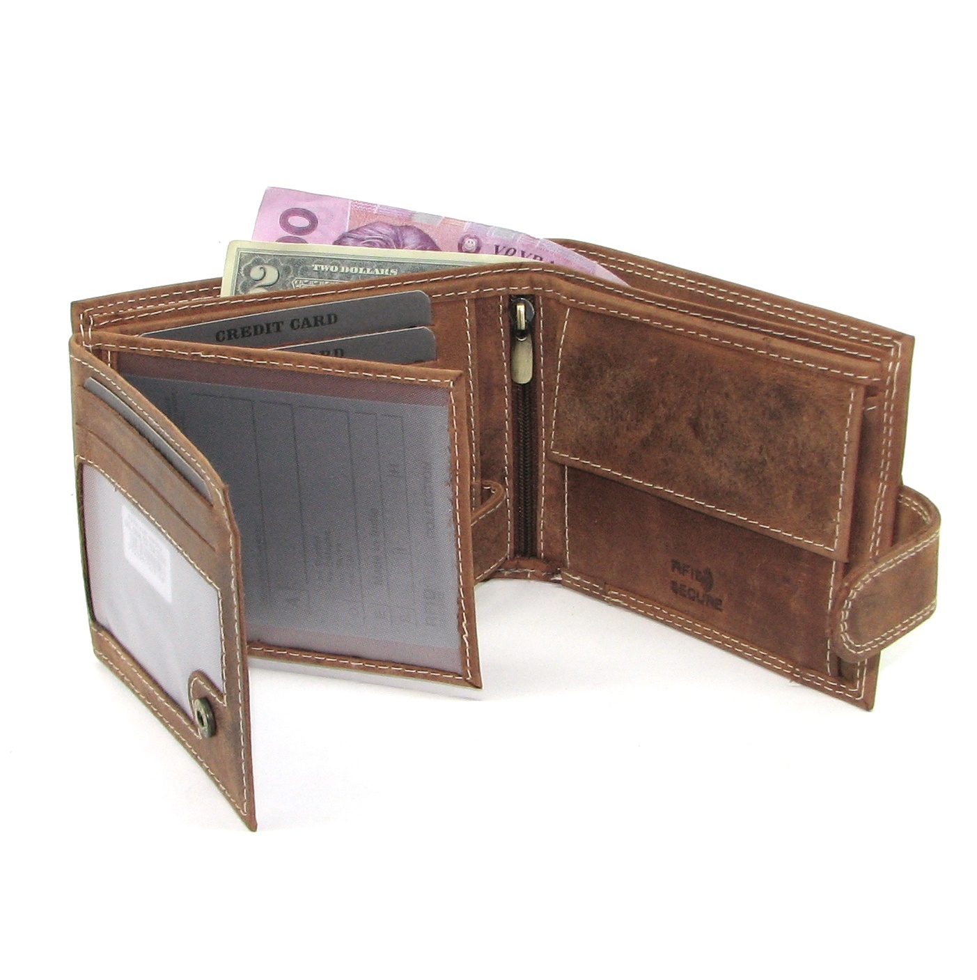 Гаманець чоловічий DNK Leather N992L-P-CHM світло-коричневий Гаманець чоловічий DNK Leather N992L-P-CHM світло-коричневий