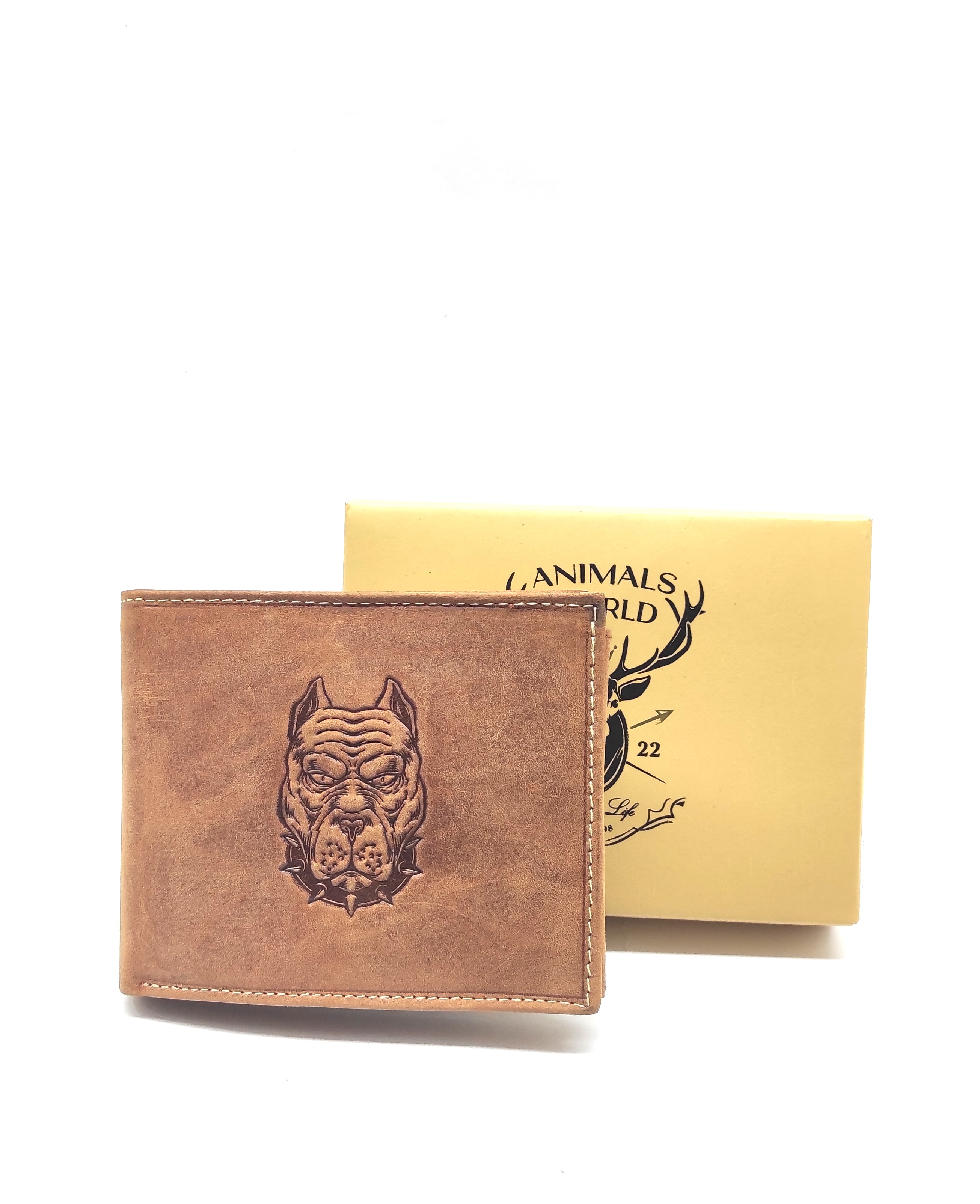 Гаманець чоловічий Animals World N992-CHM-DOG-COGNAC