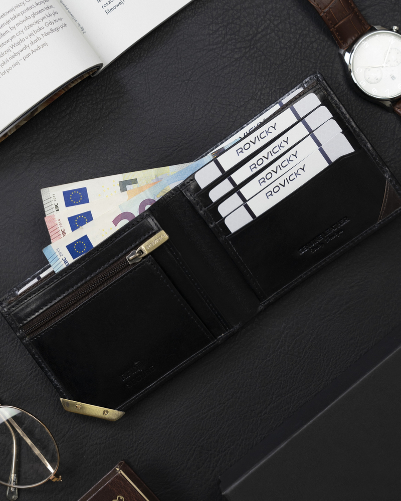 Портмоне чоловіче Rovicky N993-RVTM-GL-BLACK Портмоне чоловіче Rovicky N993-RVTM-GL-BLACK