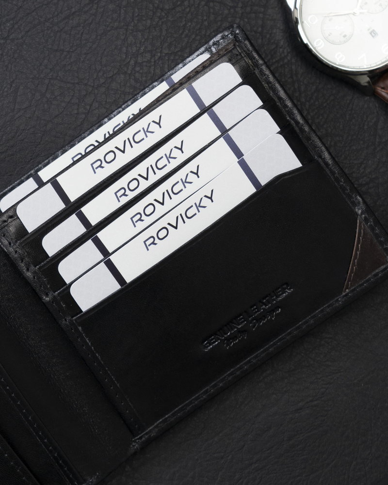 Портмоне чоловіче Rovicky N993-RVTM-GL-BLACK Портмоне чоловіче Rovicky N993-RVTM-GL-BLACK