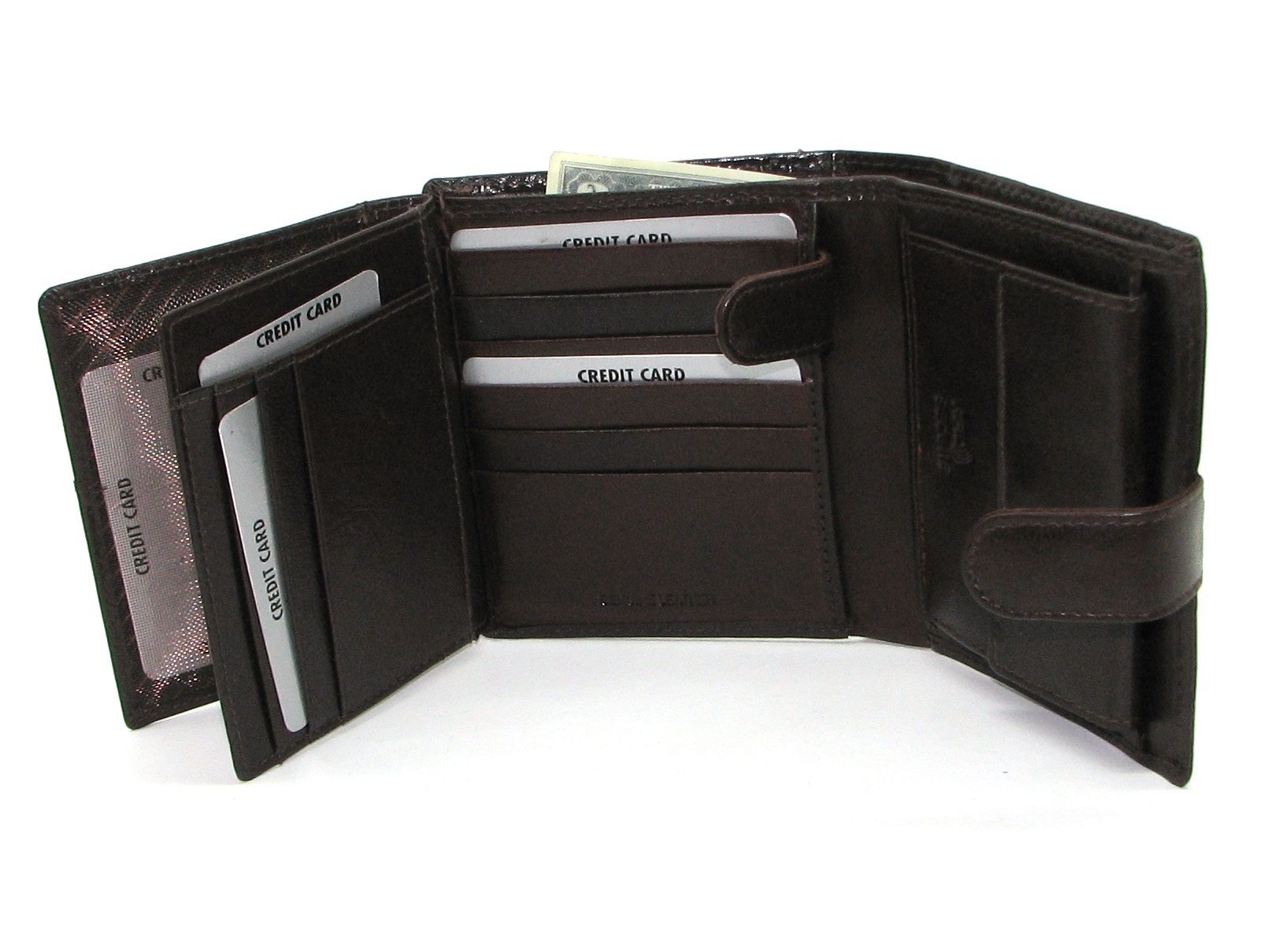 Гаманець чоловічий Rovicky PC-102L-BAR-BROWN Гаманець чоловічий Rovicky PC-102L-BAR-BROWN