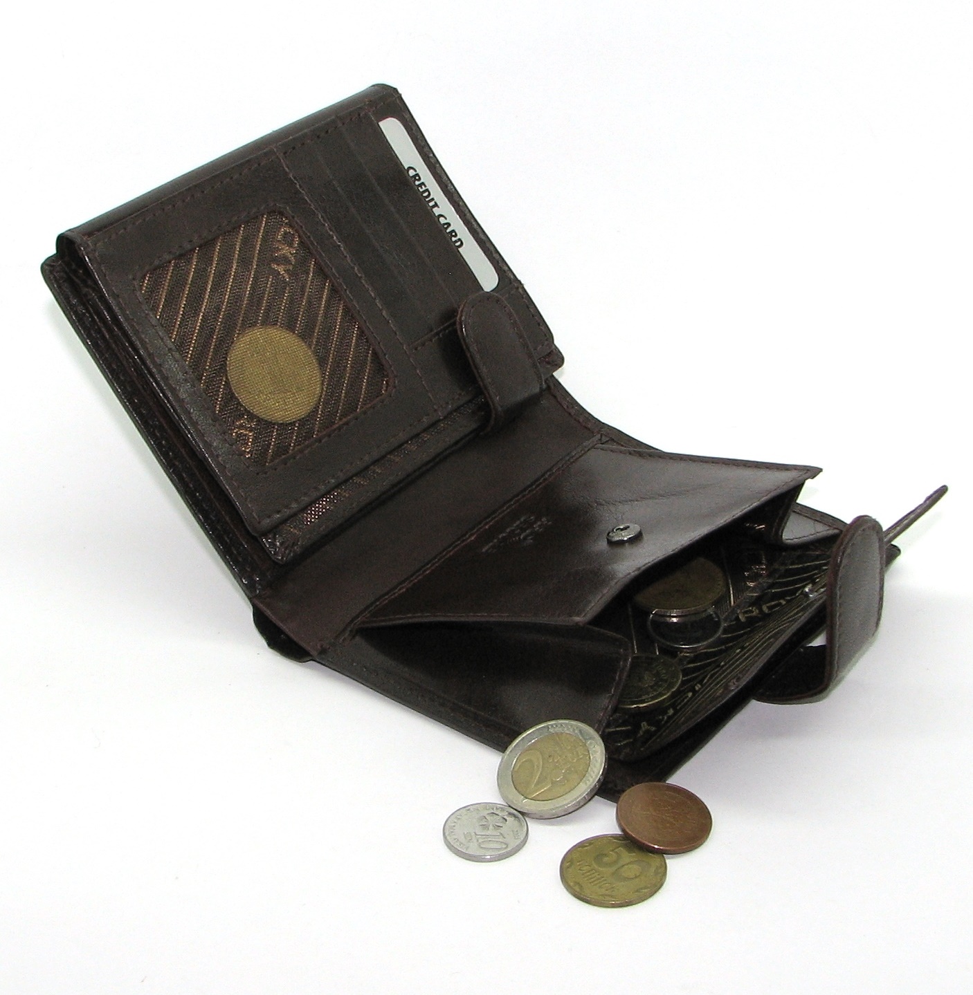 Гаманець чоловічий Rovicky PC-102L-BAR-BROWN Гаманець чоловічий Rovicky PC-102L-BAR-BROWN