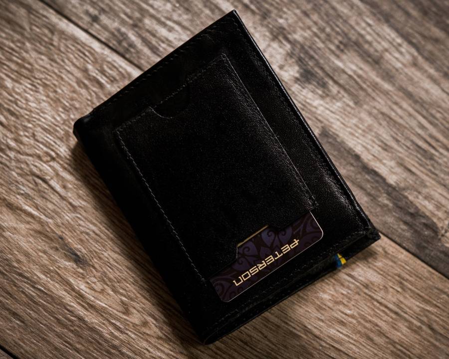 Гаманець чоловічий PETERSON PTN-303-P-UA-Black Гаманець чоловічий PETERSON PTN-303-P-UA-Black