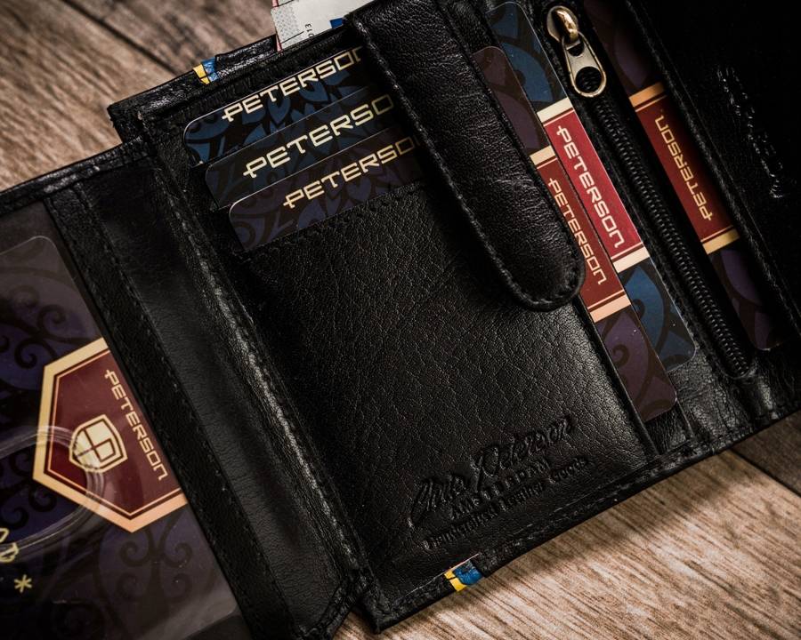 Гаманець чоловічий PETERSON PTN-303-P-UA-Black Гаманець чоловічий PETERSON PTN-303-P-UA-Black