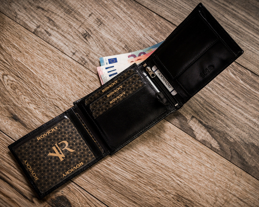 Гаманець чоловічий Rovicky R-RM-11-GCL-BLACK Гаманець чоловічий Rovicky R-RM-11-GCL-BLACK