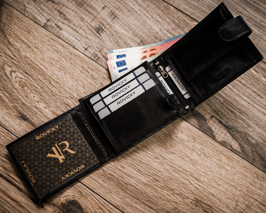 Гаманець чоловічий Rovicky R-RM-11L-GCL-BLACK Гаманець чоловічий Rovicky R-RM-11L-GCL-BLACK