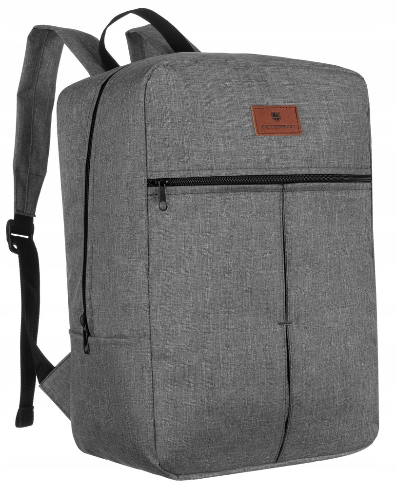 Дорожній наплічник для ручної поклажі 40 x 20 x 25 PETERSON PTN-GBP-10-GREY