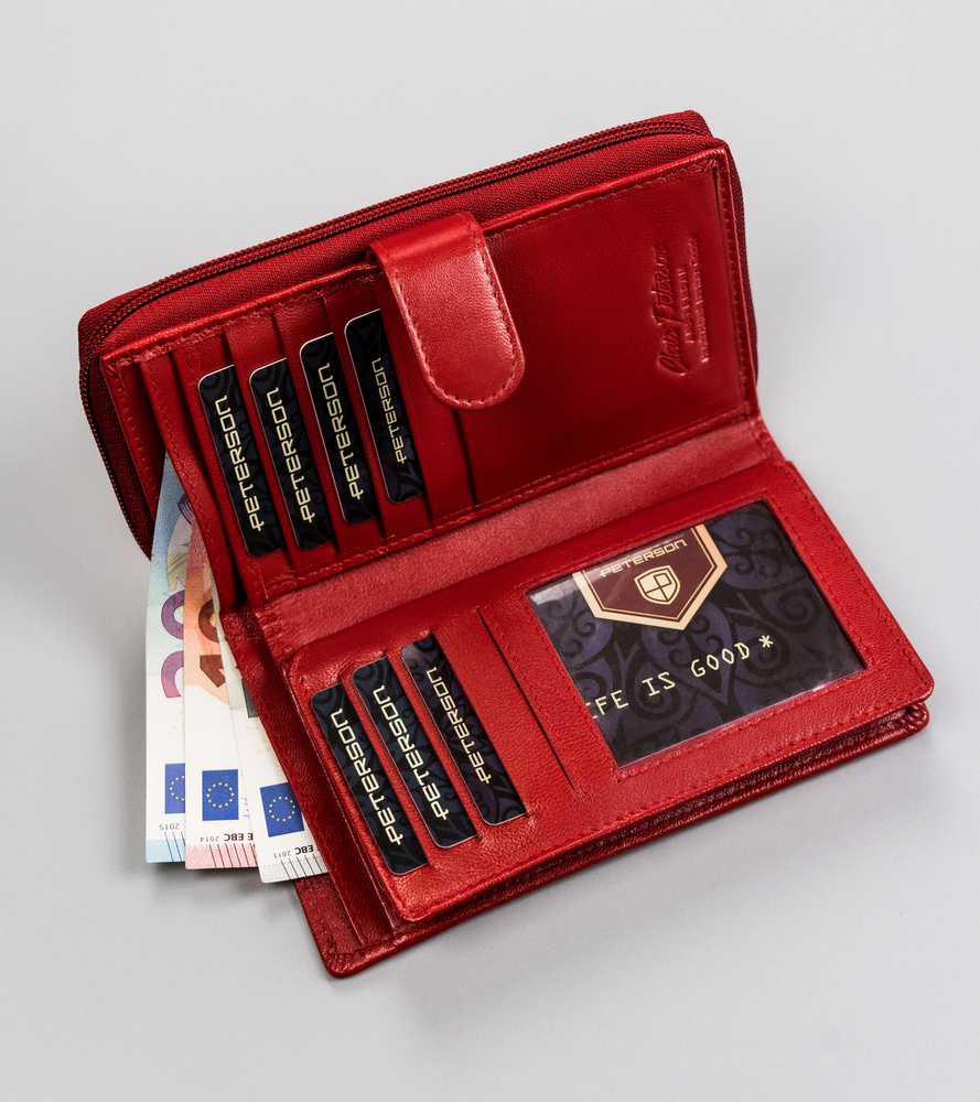 Гаманець жіночий PETERSON PTN-RD-42-GCL-Red Гаманець жіночий PETERSON PTN-RD-42-GCL-Red