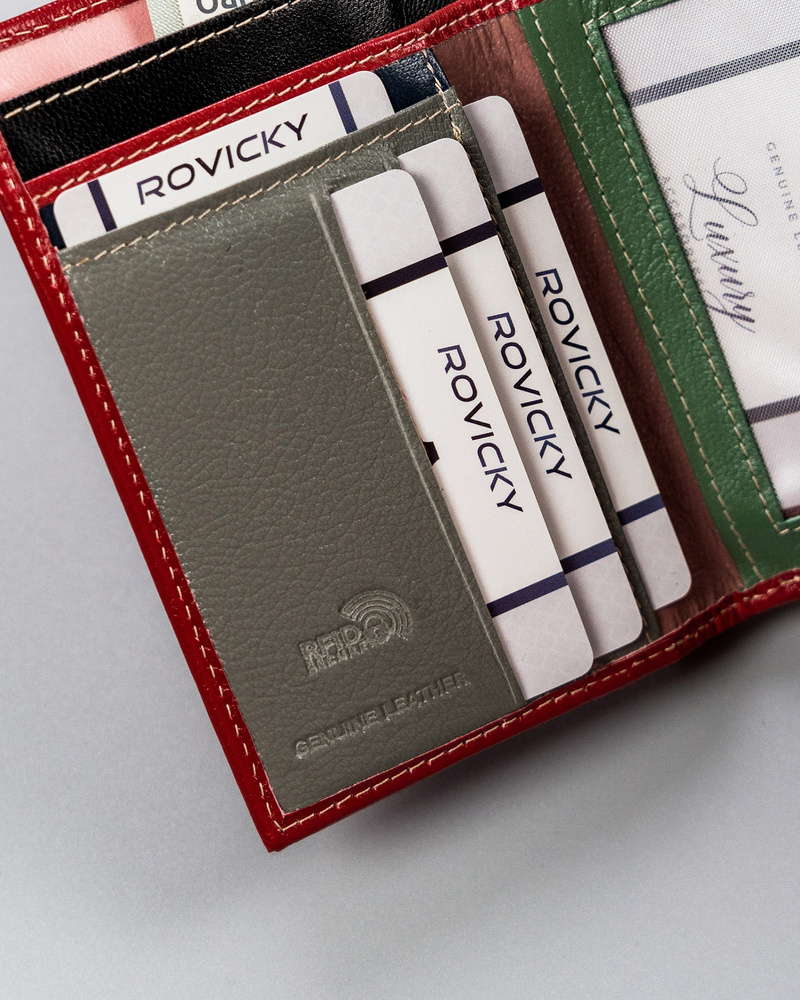 Гаманець жіночий Cavaldi RD-18-GCL-Red-Multy Гаманець жіночий Cavaldi RD-18-GCL-Red-Multy