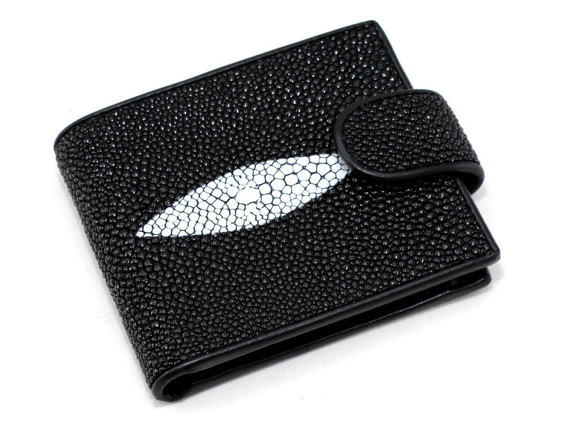 Портмоне зі шкіри ската NST-1646-black