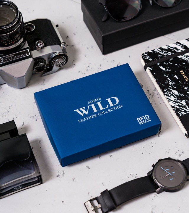 Шкіряне портмоне чоловіче Always Wild N4L-P-CCD-2-BLACK Шкіряне портмоне чоловіче Always Wild N4L-P-CCD-2-BLACK