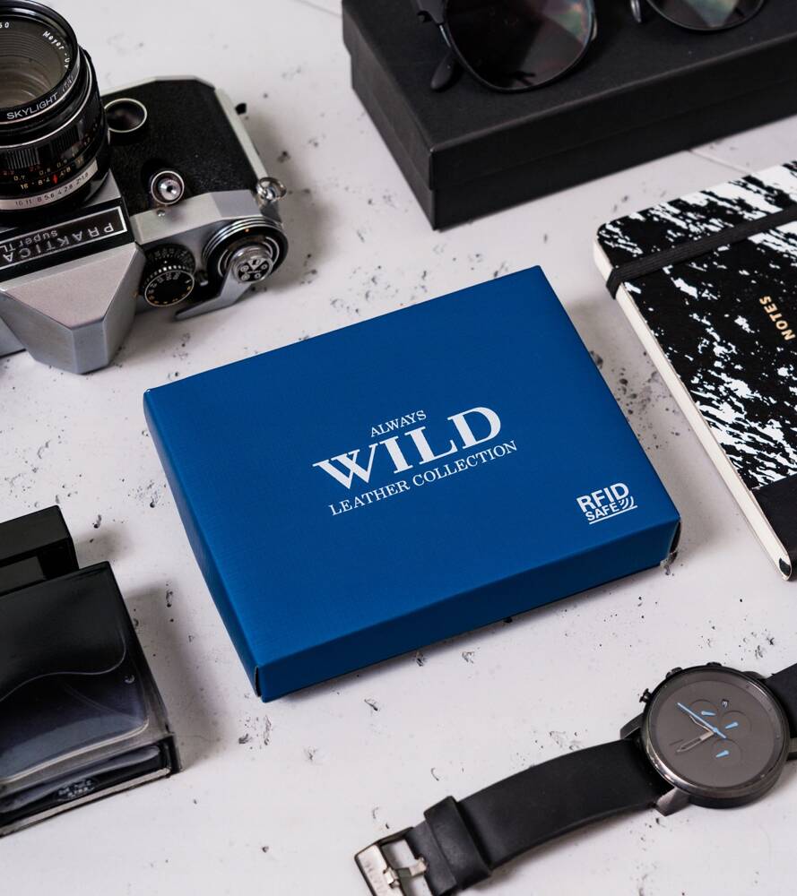 Шкіряне портмоне чоловіче Always Wild N992L-P-CCD-2-BLACK Шкіряне портмоне чоловіче Always Wild N992L-P-CCD-2-BLACK