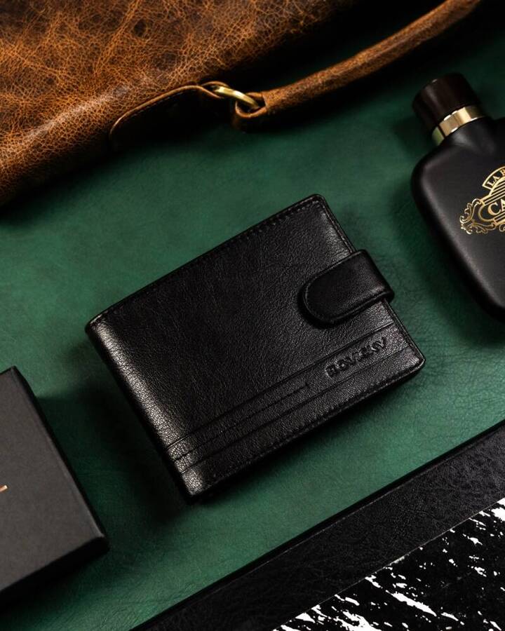 Шкіряне портмоне чоловіче Rovicky R-N992L-GAT-Black