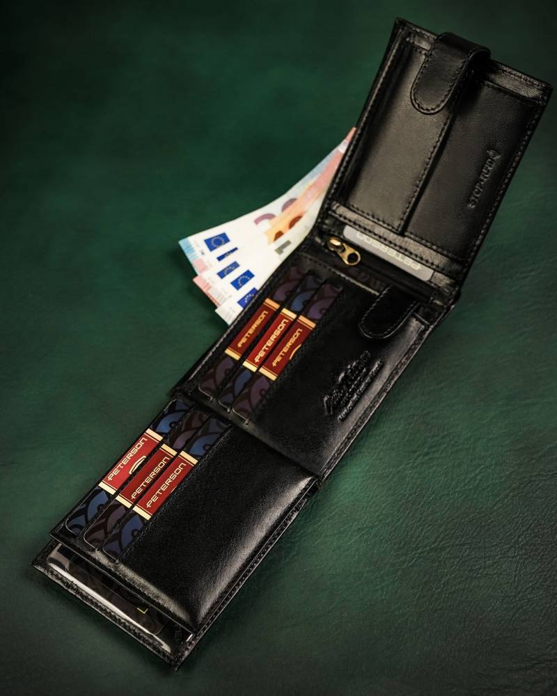 Портмоне чоловіче PETERSON PTN-304Z-P-Black Портмоне чоловіче PETERSON PTN-304Z-P-Black