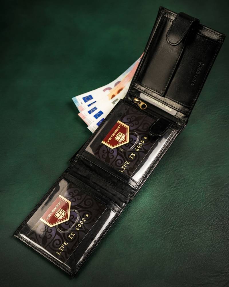 Портмоне чоловіче PETERSON PTN-304Z-P-Black Портмоне чоловіче PETERSON PTN-304Z-P-Black