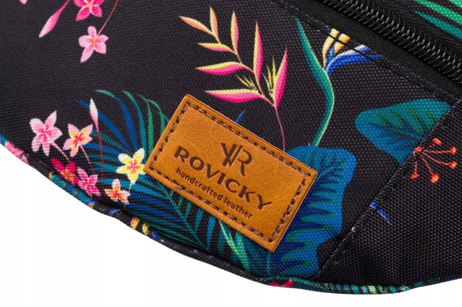 Сумка поясна жіноча Rovicky R-WB27-6770-07 чорно-рожева Сумка поясна жіноча Rovicky R-WB27-6770-07 чорно-рожева