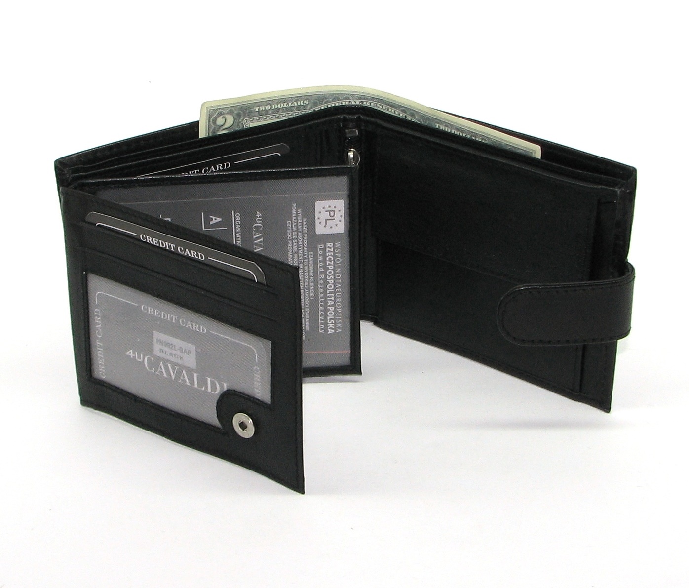 Гаманець чоловічий N992L-GAP-BLACK Гаманець чоловічий N992L-GAP-BLACK
