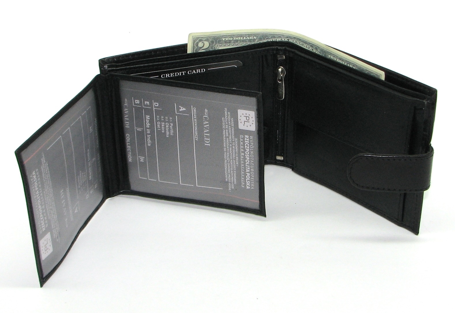 Гаманець чоловічий N992L-GAP-BLACK Гаманець чоловічий N992L-GAP-BLACK