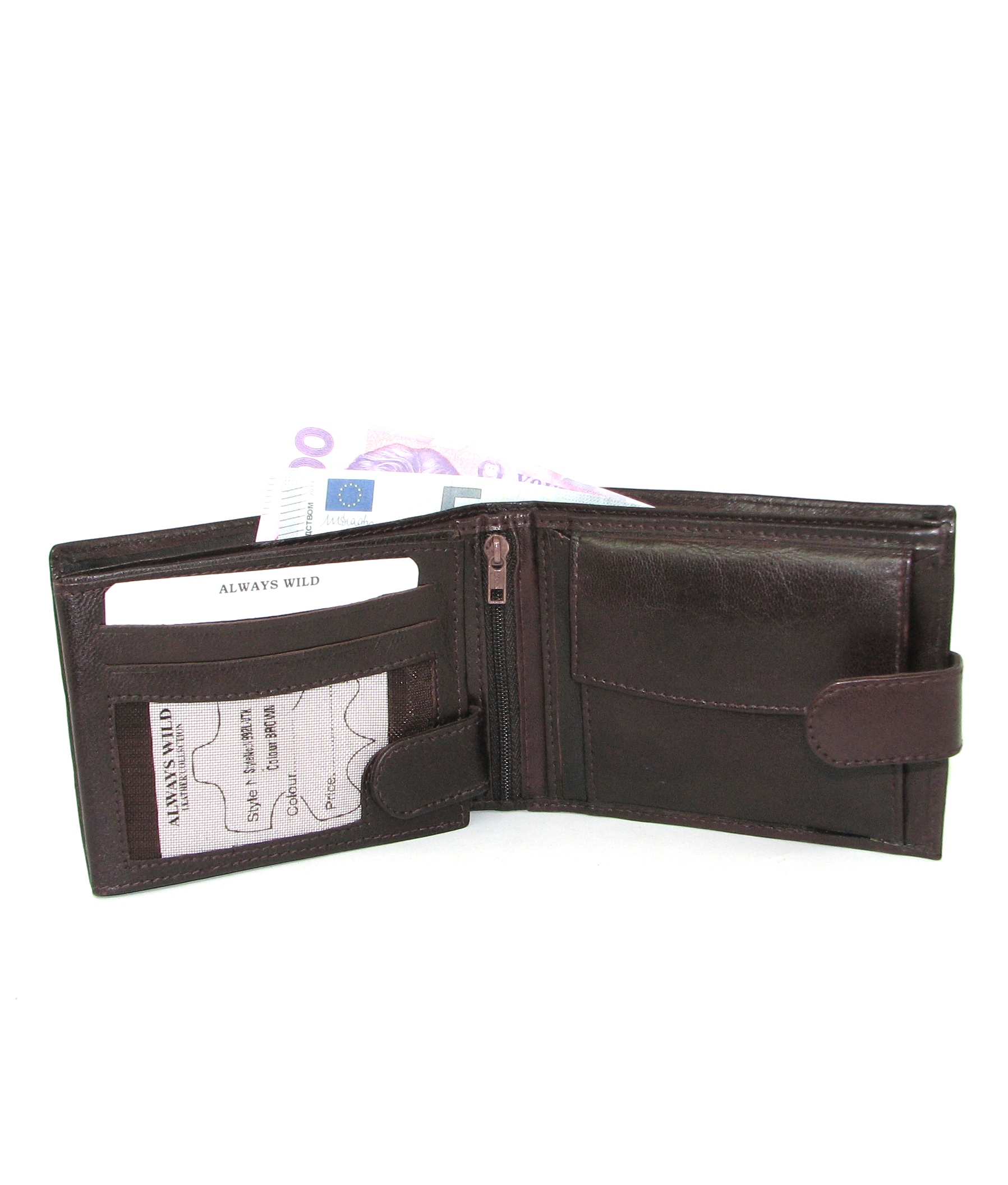 Гаманець чоловічий Always Wild N992L-VTK-BROWN Гаманець чоловічий Always Wild N992L-VTK-BROWN