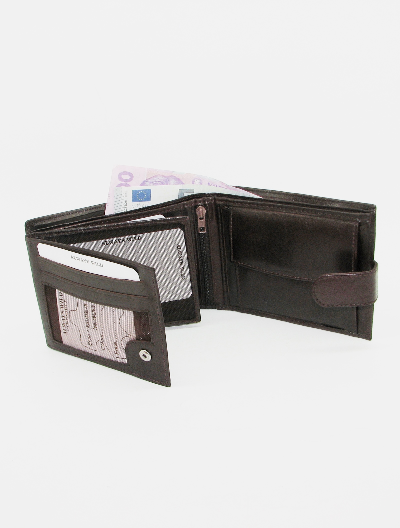 Гаманець чоловічий Always Wild N992L-VTK-BROWN Гаманець чоловічий Always Wild N992L-VTK-BROWN