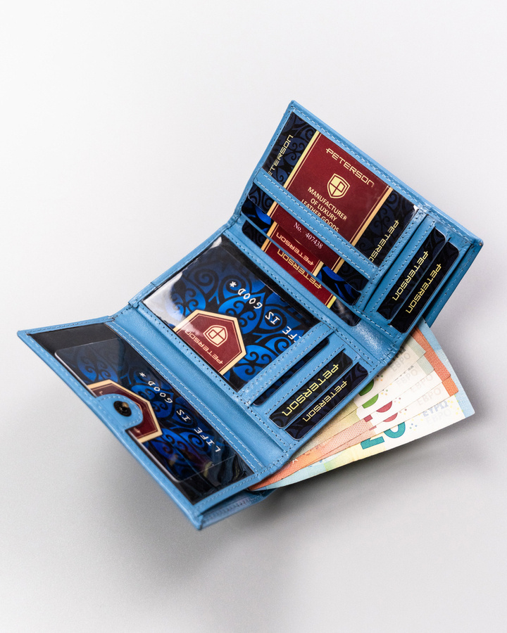 Гаманець жіночий PETERSON PTN-247-BO-Blue Гаманець жіночий PETERSON PTN-247-BO-Blue