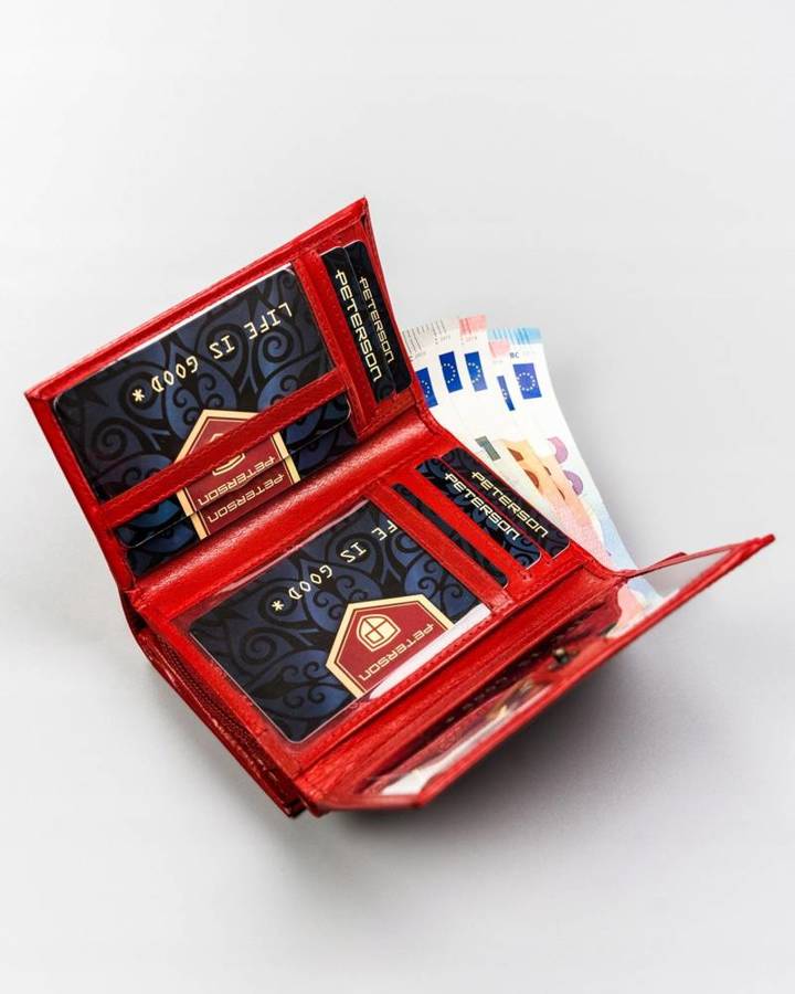 Гаманець жіночий PETERSON PTN-247-BO-Red Гаманець жіночий PETERSON PTN-247-BO-Red