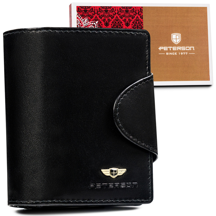 Гаманець жіночий PETERSON PTN-2517-BO-Black Гаманець жіночий PETERSON PTN-2517-BO-Black