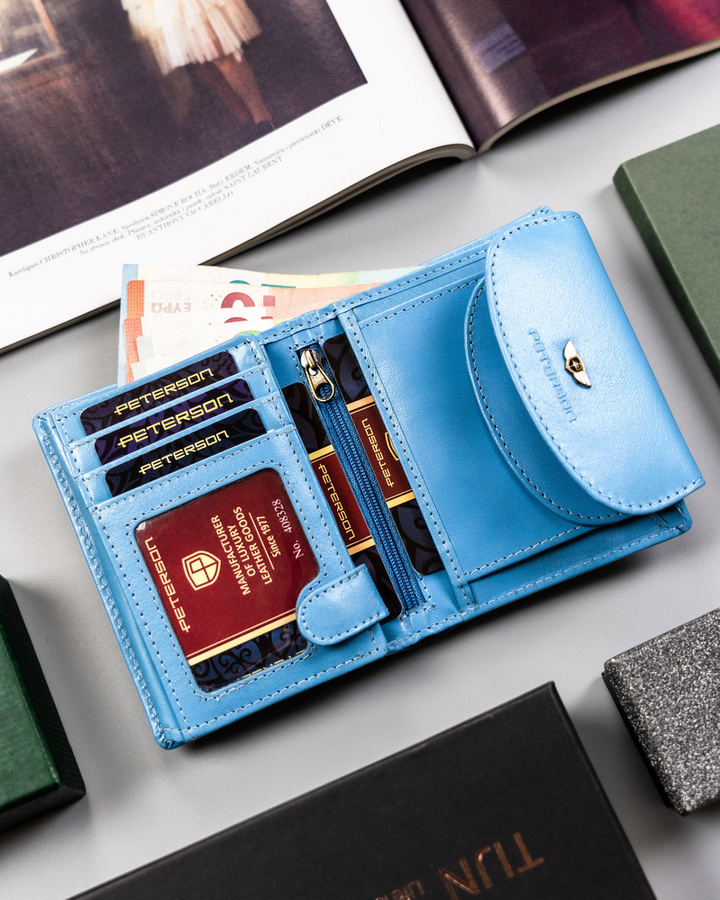 Гаманець жіночий PETERSON PTN-405-BO-Blue Гаманець жіночий PETERSON PTN-405-BO-Blue